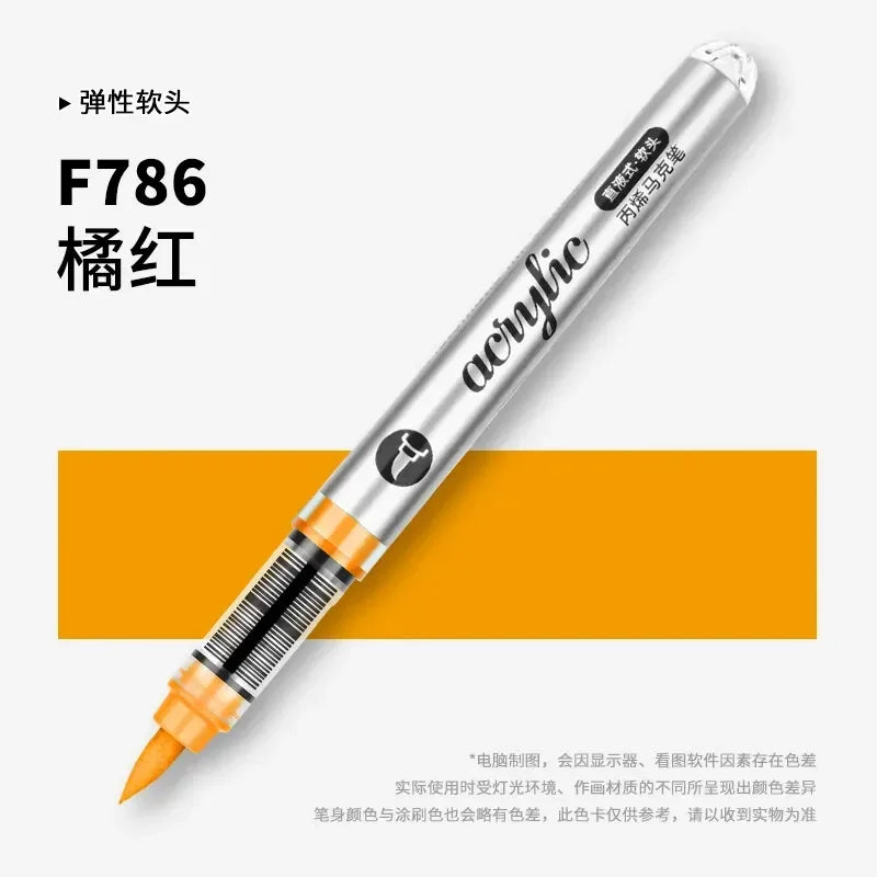 Buy The Best By Artsulli - Art is Long Life Short - 1 PC 120 Acrylic Markers Paint Pens Brush Tip For Rock Painting Wood Canvas School