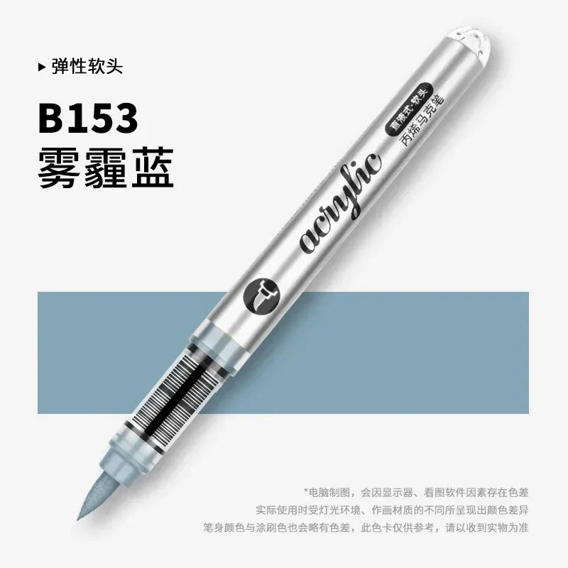 Buy The Best By Artsulli - Art is Long Life Short - 1 PC 120 Acrylic Markers Paint Pens Brush Tip For Rock Painting Wood Canvas School