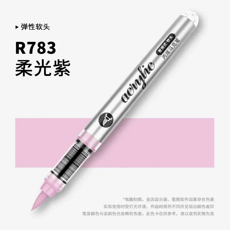 Buy The Best By Artsulli - Art is Long Life Short - 1 PC 120 Acrylic Markers Paint Pens Brush Tip For Rock Painting Wood Canvas School