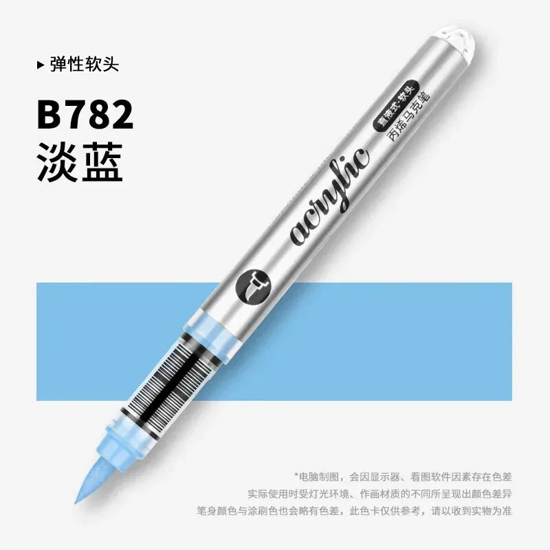 Buy The Best By Artsulli - Art is Long Life Short - 1 PC 120 Acrylic Markers Paint Pens Brush Tip For Rock Painting Wood Canvas School