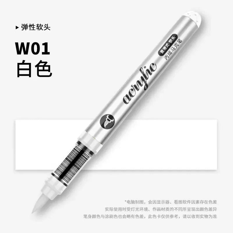 Buy The Best By Artsulli - Art is Long Life Short - 1 PC 120 Acrylic Markers Paint Pens Brush Tip For Rock Painting Wood Canvas School