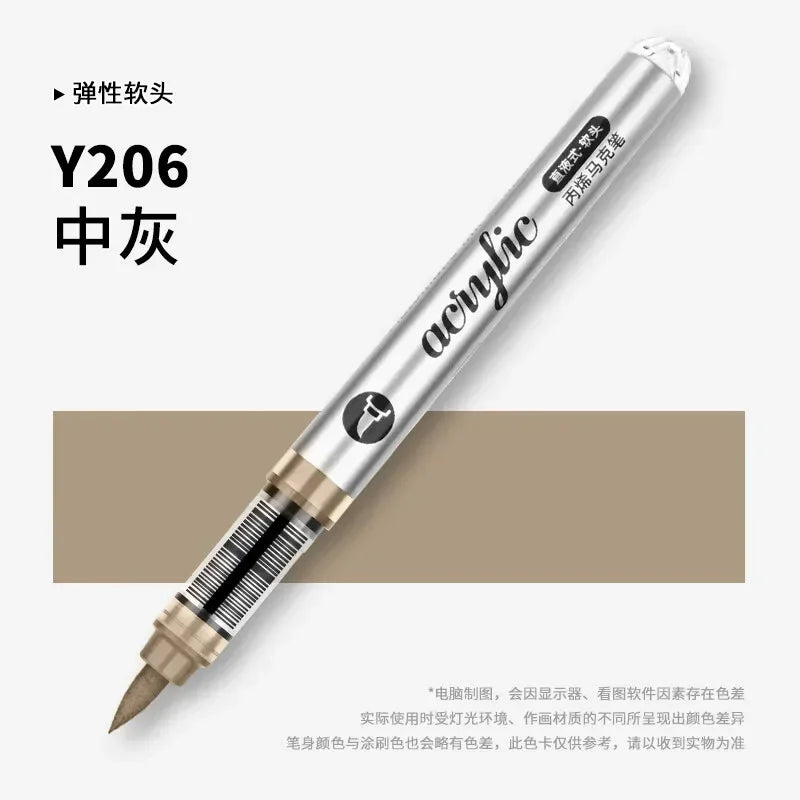 Buy The Best By Artsulli - Art is Long Life Short - 1 PC 120 Acrylic Markers Paint Pens Brush Tip For Rock Painting Wood Canvas School