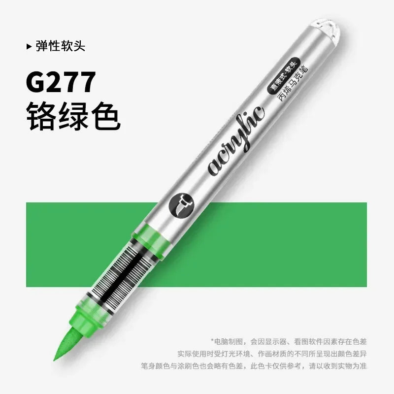 Buy The Best By Artsulli - Art is Long Life Short - 1 PC 120 Acrylic Markers Paint Pens Brush Tip For Rock Painting Wood Canvas School