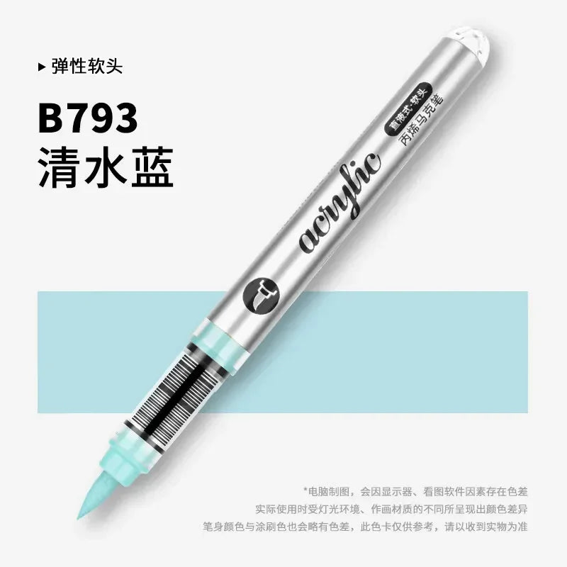 Buy The Best By Artsulli - Art is Long Life Short - 1 PC 120 Acrylic Markers Paint Pens Brush Tip For Rock Painting Wood Canvas School