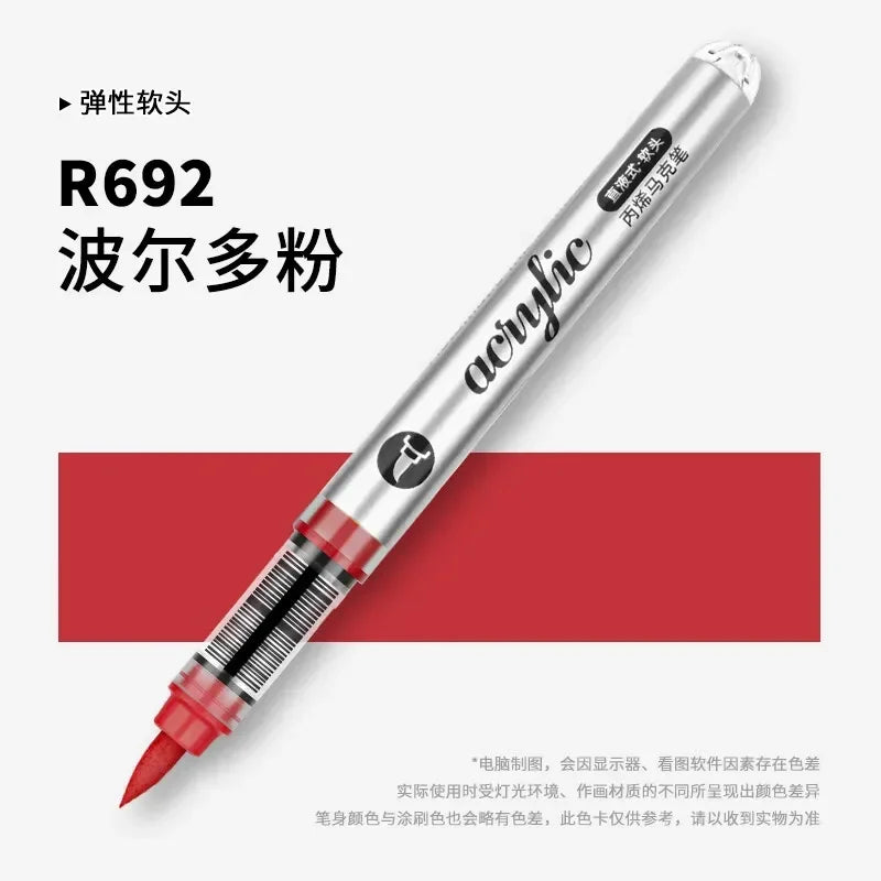 Buy The Best By Artsulli - Art is Long Life Short - 1 PC 120 Acrylic Markers Paint Pens Brush Tip For Rock Painting Wood Canvas School
