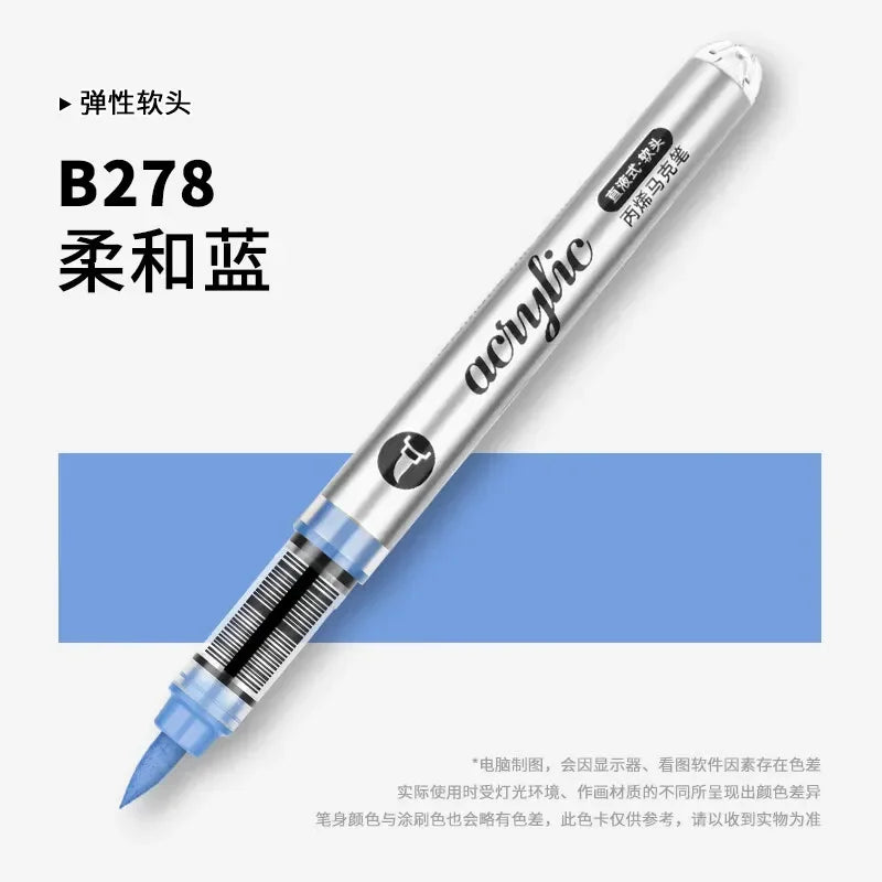 Buy The Best By Artsulli - Art is Long Life Short - 1 PC 120 Acrylic Markers Paint Pens Brush Tip For Rock Painting Wood Canvas School