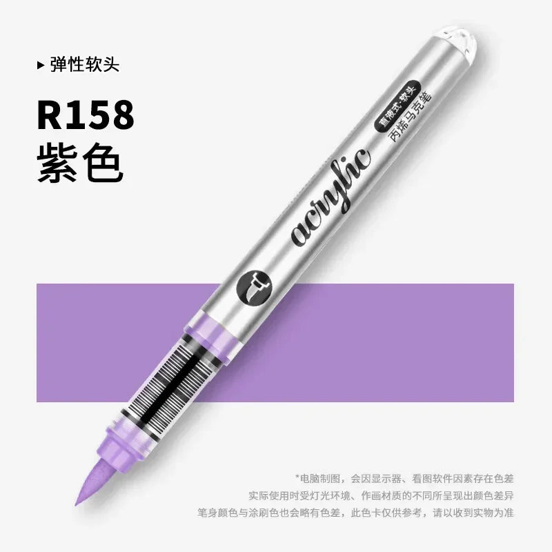 Buy The Best By Artsulli - Art is Long Life Short - 1 PC 120 Acrylic Markers Paint Pens Brush Tip For Rock Painting Wood Canvas School