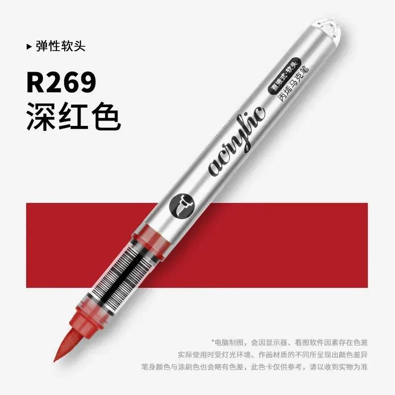 Buy The Best By Artsulli - Art is Long Life Short - 1 PC 120 Acrylic Markers Paint Pens Brush Tip For Rock Painting Wood Canvas School