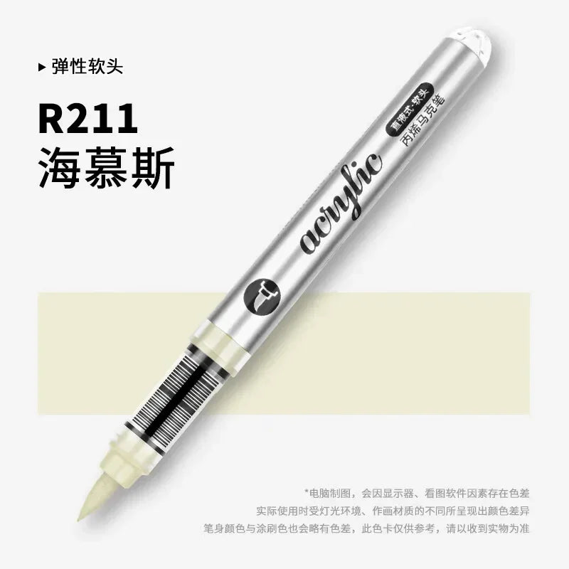 Buy The Best By Artsulli - Art is Long Life Short - 1 PC 120 Acrylic Markers Paint Pens Brush Tip For Rock Painting Wood Canvas School