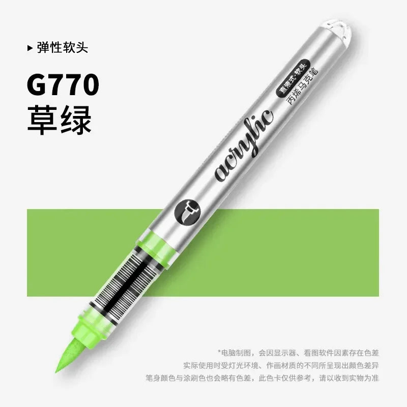 Buy The Best By Artsulli - Art is Long Life Short - 1 PC 120 Acrylic Markers Paint Pens Brush Tip For Rock Painting Wood Canvas School