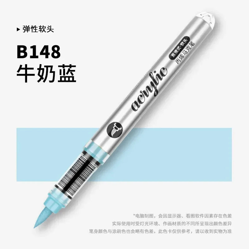 Buy The Best By Artsulli - Art is Long Life Short - 1 PC 120 Acrylic Markers Paint Pens Brush Tip For Rock Painting Wood Canvas School