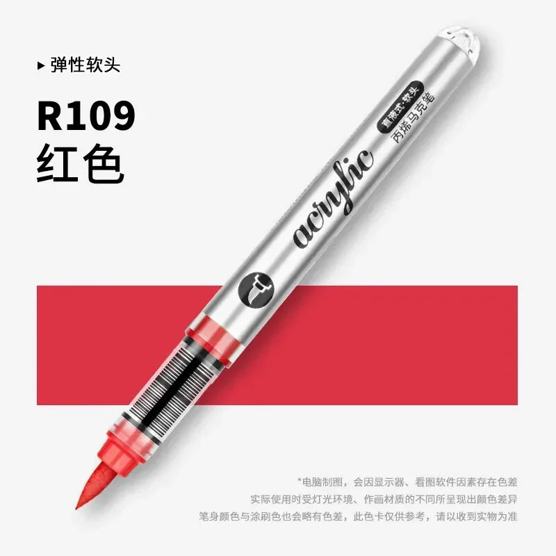 Buy The Best By Artsulli - Art is Long Life Short - 1 PC 120 Acrylic Markers Paint Pens Brush Tip For Rock Painting Wood Canvas School