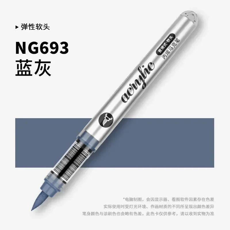 Buy The Best By Artsulli - Art is Long Life Short - 1 PC 120 Acrylic Markers Paint Pens Brush Tip For Rock Painting Wood Canvas School