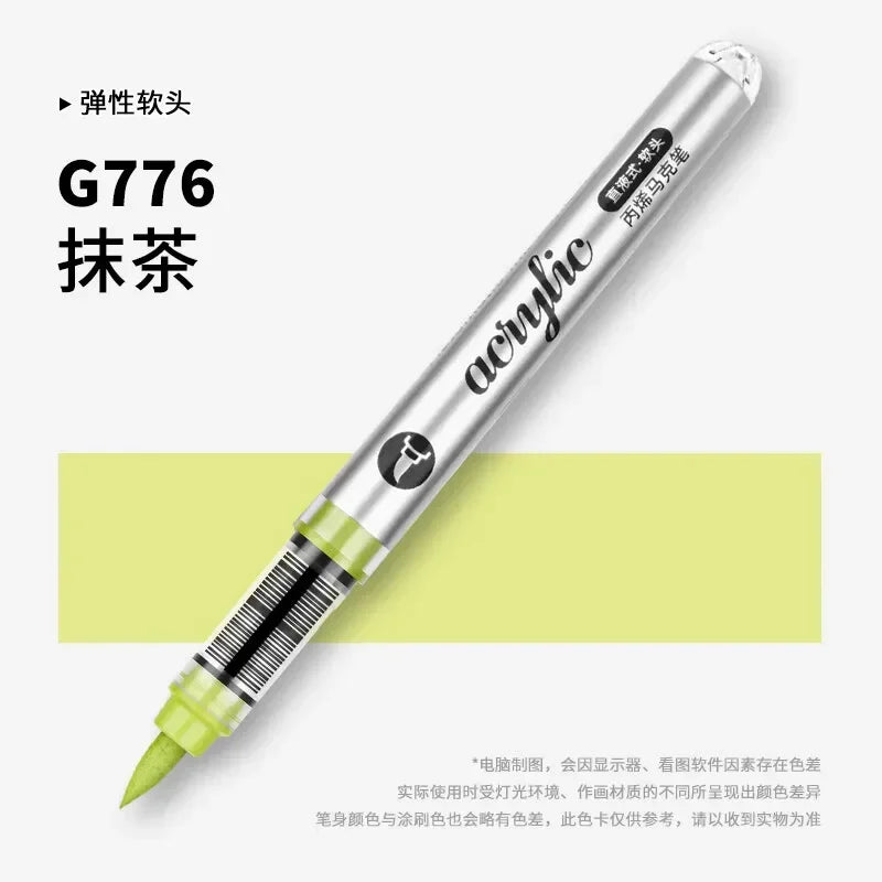 Buy The Best By Artsulli - Art is Long Life Short - 1 PC 120 Acrylic Markers Paint Pens Brush Tip For Rock Painting Wood Canvas School