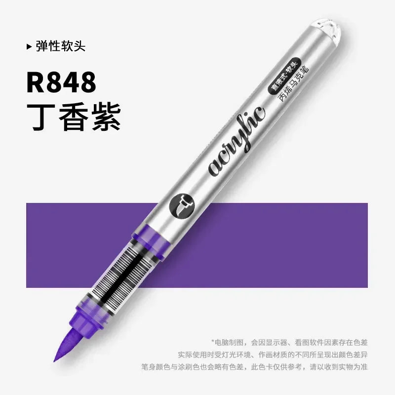 Buy The Best By Artsulli - Art is Long Life Short - 1 PC 120 Acrylic Markers Paint Pens Brush Tip For Rock Painting Wood Canvas School