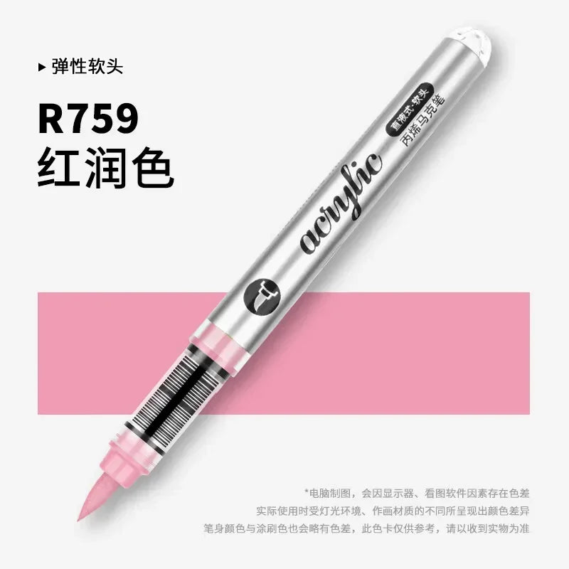 Buy The Best By Artsulli - Art is Long Life Short - 1 PC 120 Acrylic Markers Paint Pens Brush Tip For Rock Painting Wood Canvas School