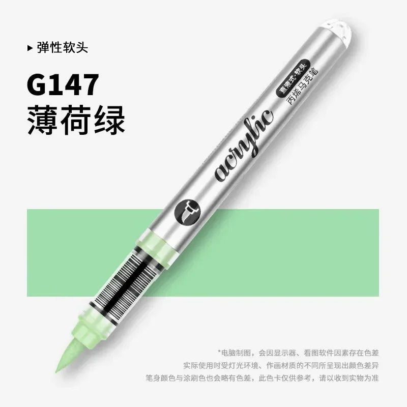 Buy The Best By Artsulli - Art is Long Life Short - 1 PC 120 Acrylic Markers Paint Pens Brush Tip For Rock Painting Wood Canvas School