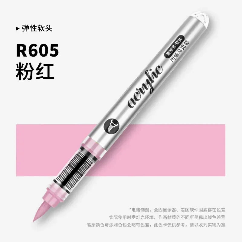 Buy The Best By Artsulli - Art is Long Life Short - 1 PC 120 Acrylic Markers Paint Pens Brush Tip For Rock Painting Wood Canvas School