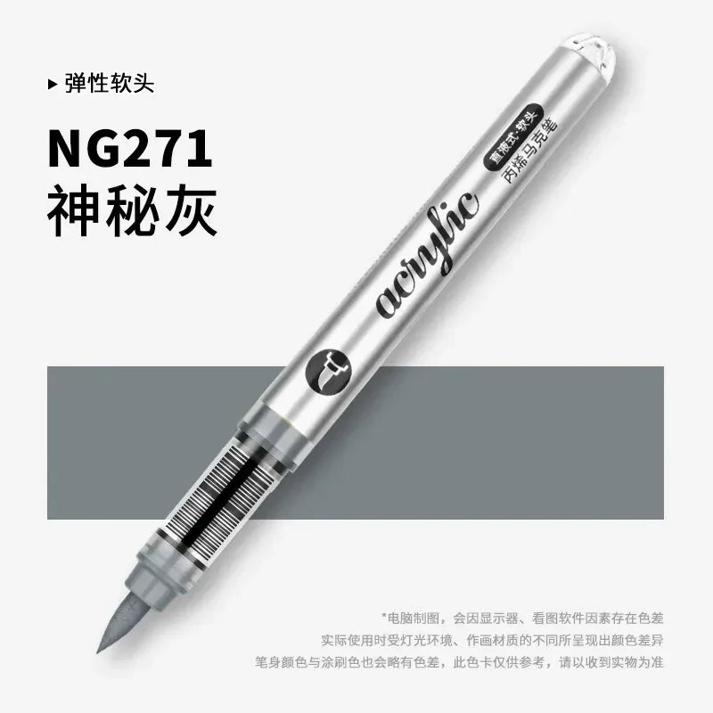 Buy The Best By Artsulli - Art is Long Life Short - 1 PC 120 Acrylic Markers Paint Pens Brush Tip For Rock Painting Wood Canvas School