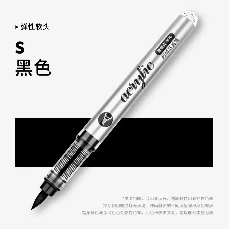Buy The Best By Artsulli - Art is Long Life Short - 1 PC 120 Acrylic Markers Paint Pens Brush Tip For Rock Painting Wood Canvas School