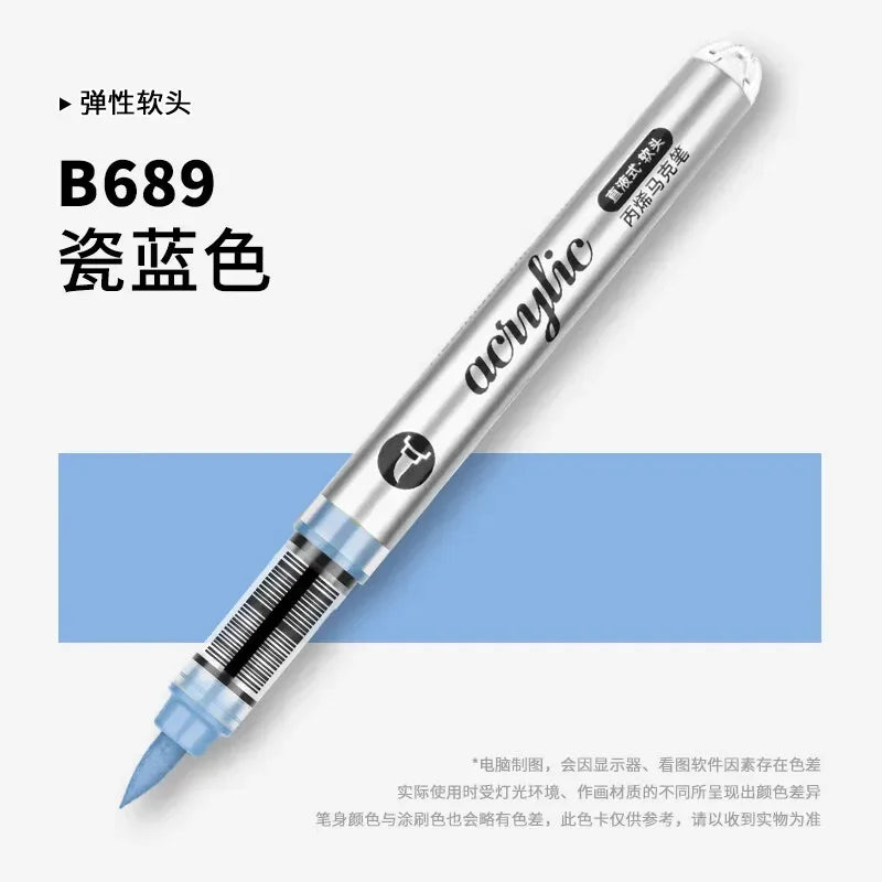 Buy The Best By Artsulli - Art is Long Life Short - 1 PC 120 Acrylic Markers Paint Pens Brush Tip For Rock Painting Wood Canvas School