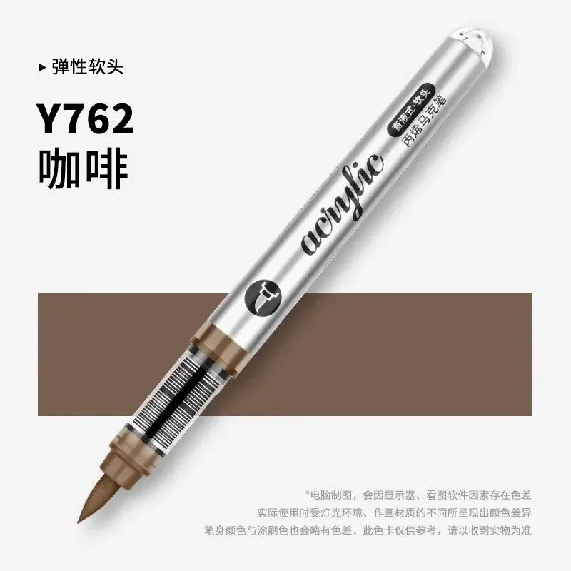 Buy The Best By Artsulli - Art is Long Life Short - 1 PC 120 Acrylic Markers Paint Pens Brush Tip For Rock Painting Wood Canvas School