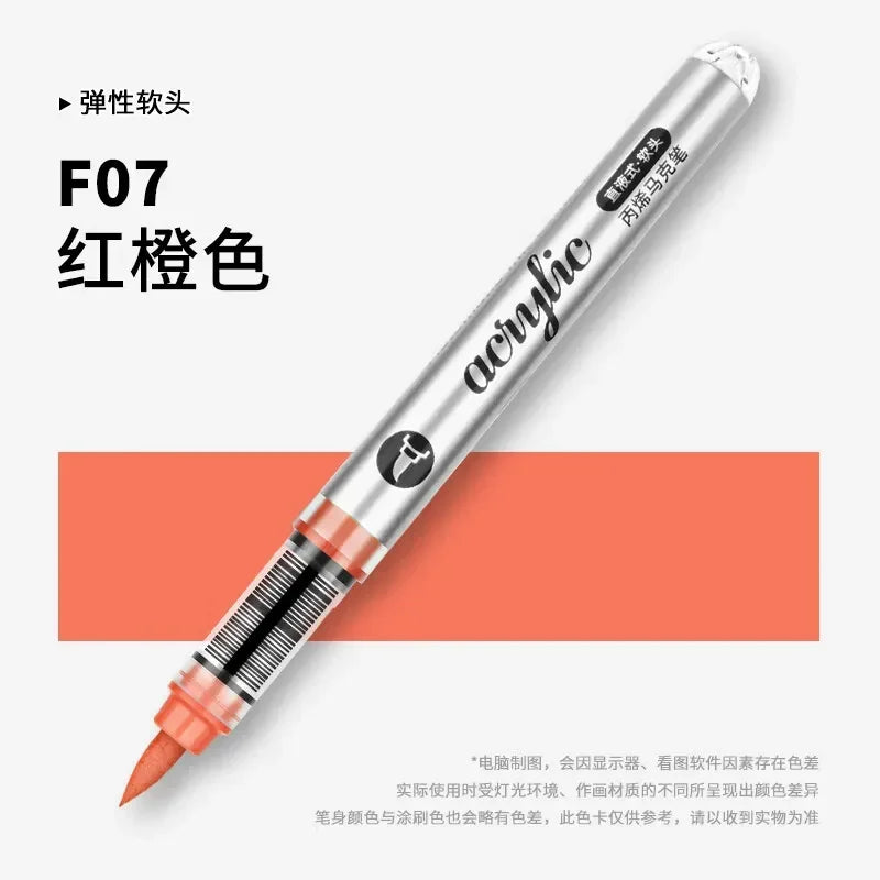 Buy The Best By Artsulli - Art is Long Life Short - 1 PC 120 Acrylic Markers Paint Pens Brush Tip For Rock Painting Wood Canvas School