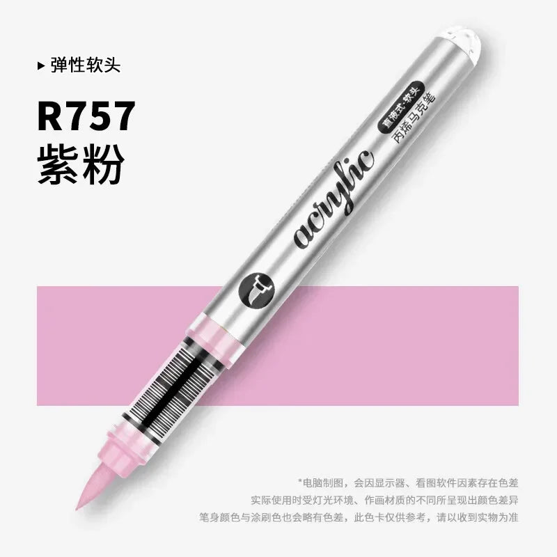 Buy The Best By Artsulli - Art is Long Life Short - 1 PC 120 Acrylic Markers Paint Pens Brush Tip For Rock Painting Wood Canvas School