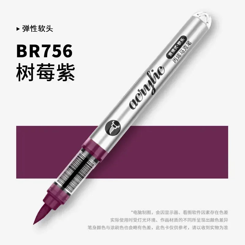 Buy The Best By Artsulli - Art is Long Life Short - 1 PC 120 Acrylic Markers Paint Pens Brush Tip For Rock Painting Wood Canvas School