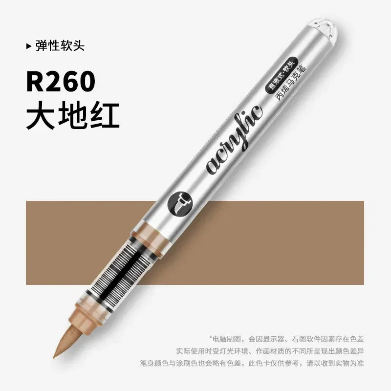 Buy The Best By Artsulli - Art is Long Life Short - 1 PC 120 Acrylic Markers Paint Pens Brush Tip For Rock Painting Wood Canvas School
