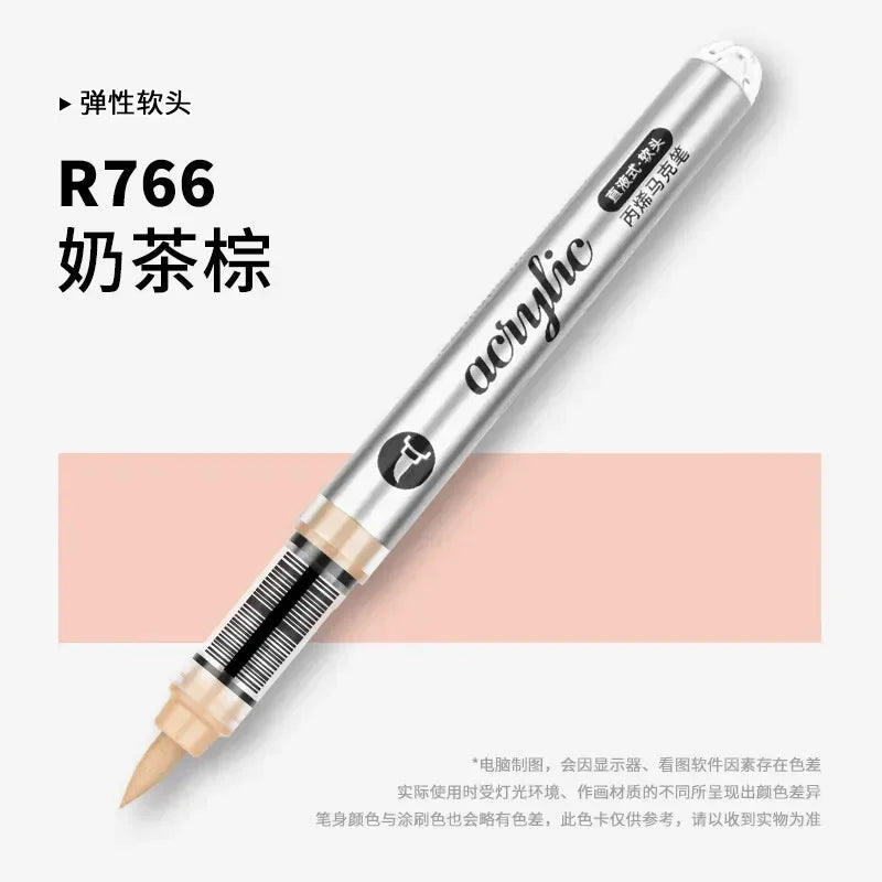 Buy The Best By Artsulli - Art is Long Life Short - 1 PC 120 Acrylic Markers Paint Pens Brush Tip For Rock Painting Wood Canvas School