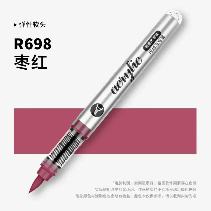 Buy The Best By Artsulli - Art is Long Life Short - 1 PC 120 Acrylic Markers Paint Pens Brush Tip For Rock Painting Wood Canvas School