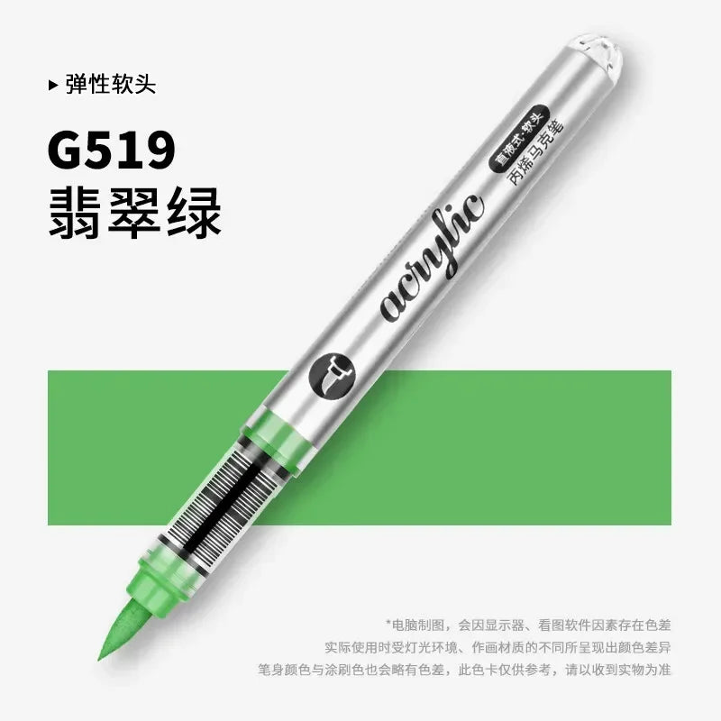 Buy The Best By Artsulli - Art is Long Life Short - 1 PC 120 Acrylic Markers Paint Pens Brush Tip For Rock Painting Wood Canvas School