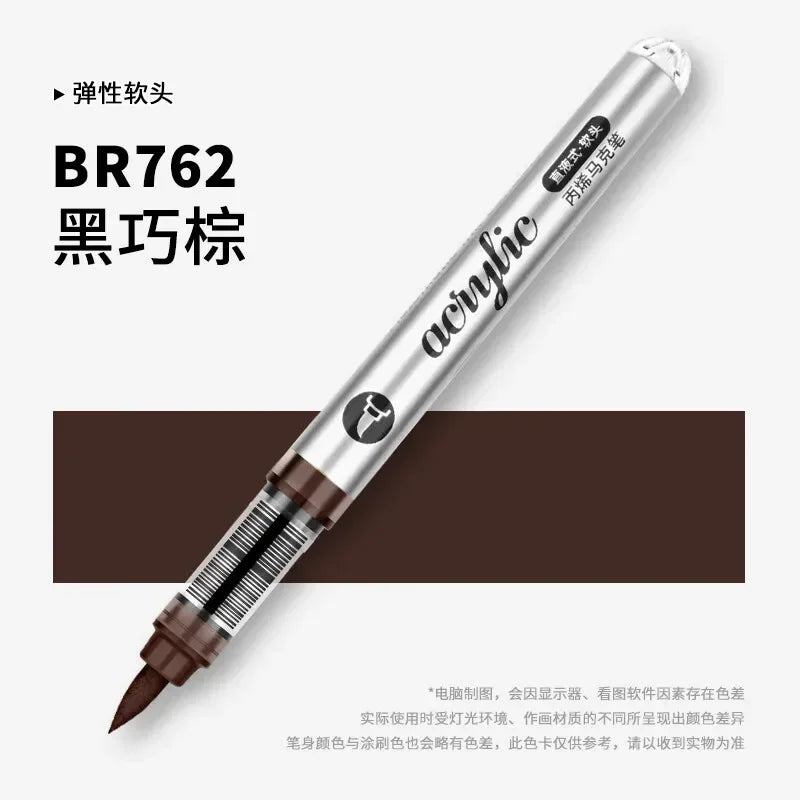 Buy The Best By Artsulli - Art is Long Life Short - 1 PC 120 Acrylic Markers Paint Pens Brush Tip For Rock Painting Wood Canvas School
