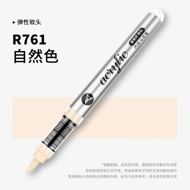 Buy The Best By Artsulli - Art is Long Life Short - 1 PC 120 Acrylic Markers Paint Pens Brush Tip For Rock Painting Wood Canvas School