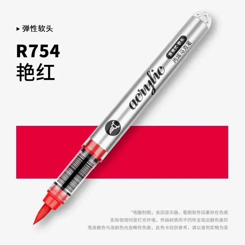Buy The Best By Artsulli - Art is Long Life Short - 1 PC 120 Acrylic Markers Paint Pens Brush Tip For Rock Painting Wood Canvas School
