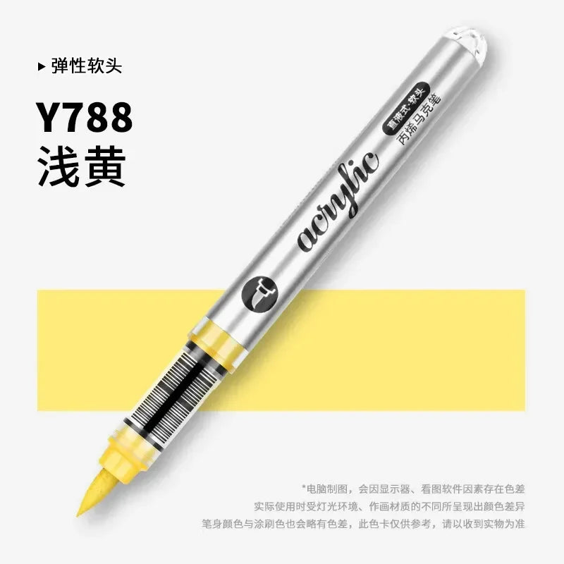 Buy The Best By Artsulli - Art is Long Life Short - 1 PC 120 Acrylic Markers Paint Pens Brush Tip For Rock Painting Wood Canvas School