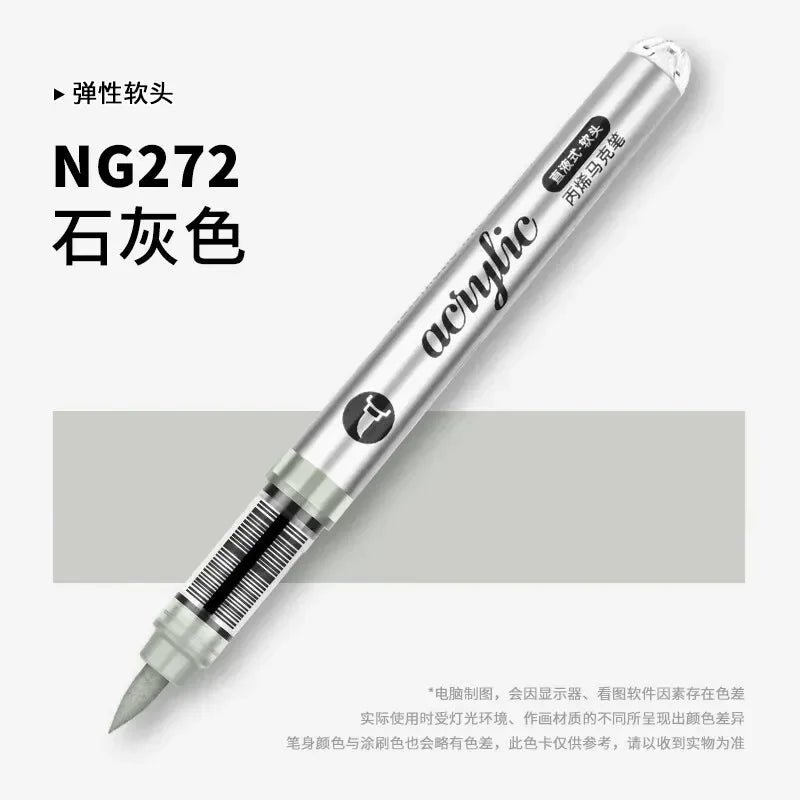 Buy The Best By Artsulli - Art is Long Life Short - 1 PC 120 Acrylic Markers Paint Pens Brush Tip For Rock Painting Wood Canvas School