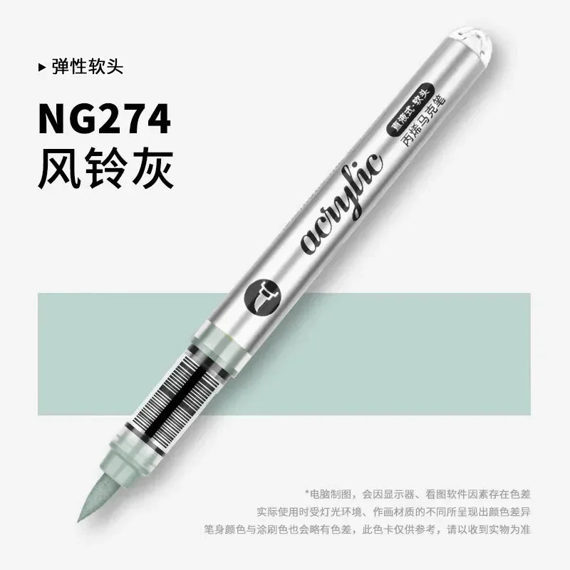 Buy The Best By Artsulli - Art is Long Life Short - 1 PC 120 Acrylic Markers Paint Pens Brush Tip For Rock Painting Wood Canvas School