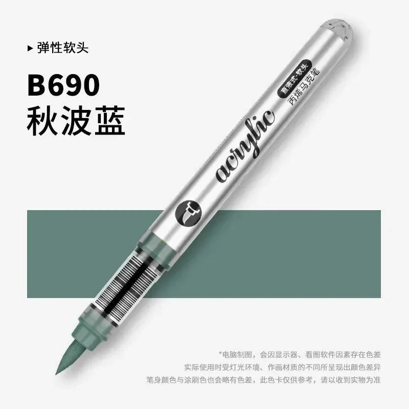 Buy The Best By Artsulli - Art is Long Life Short - 1 PC 120 Acrylic Markers Paint Pens Brush Tip For Rock Painting Wood Canvas School