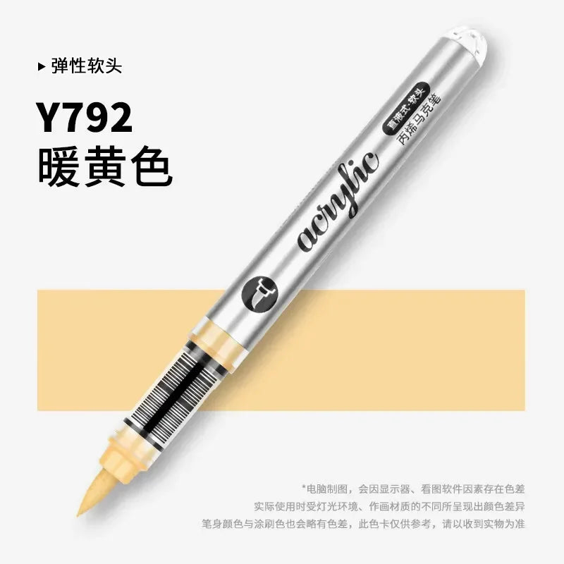 Buy The Best By Artsulli - Art is Long Life Short - 1 PC 120 Acrylic Markers Paint Pens Brush Tip For Rock Painting Wood Canvas School