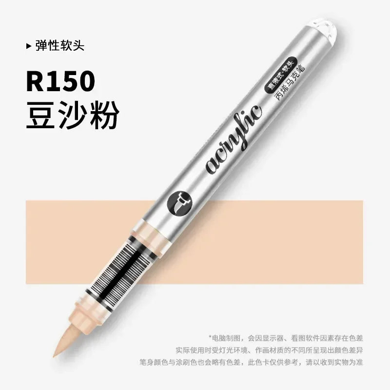 Buy The Best By Artsulli - Art is Long Life Short - 1 PC 120 Acrylic Markers Paint Pens Brush Tip For Rock Painting Wood Canvas School