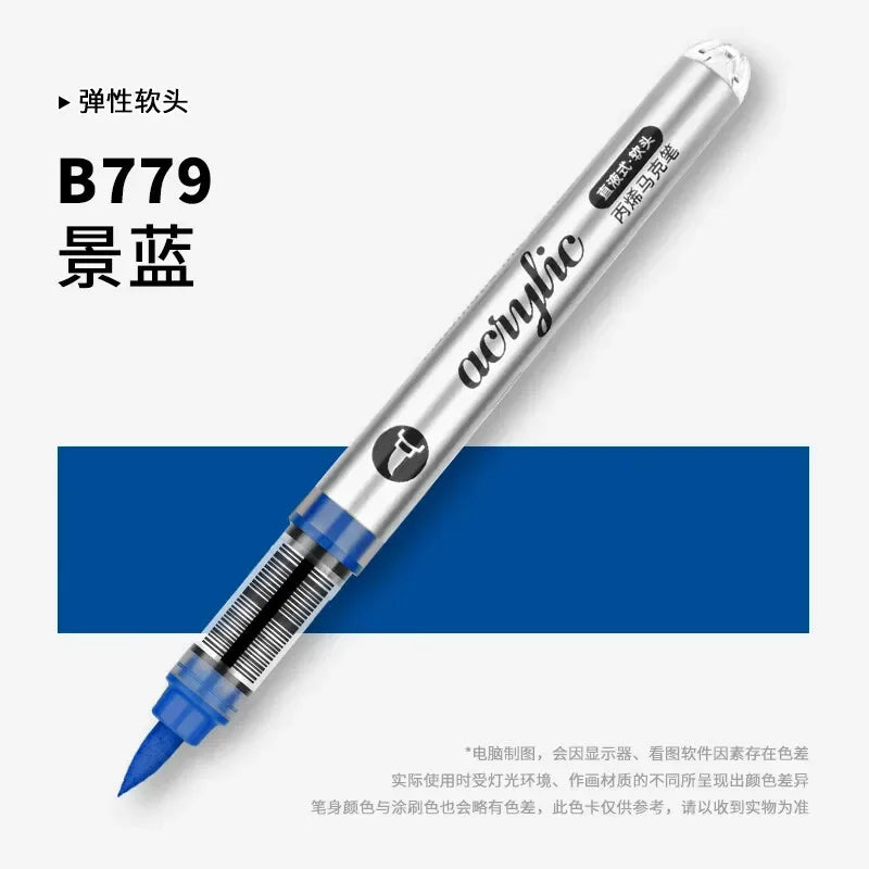 Buy The Best By Artsulli - Art is Long Life Short - 1 PC 120 Acrylic Markers Paint Pens Brush Tip For Rock Painting Wood Canvas School