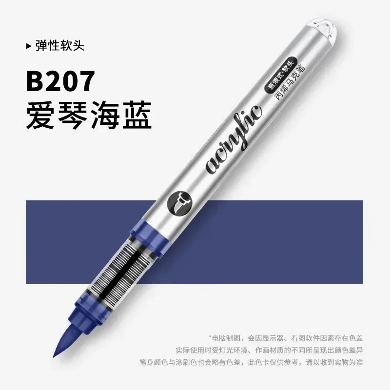 Buy The Best By Artsulli - Art is Long Life Short - 1 PC 120 Colors Direct-liquid Acrylic Markers Paint Pens Brush Tip For Rock School DIY