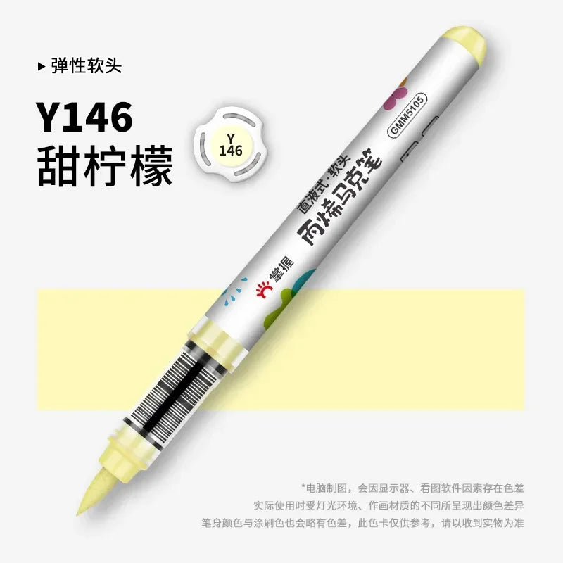 Buy The Best By Artsulli - Art is Long Life Short - 1 PC 36 Colors Marker Acrylic Graffiti Waterproof Sketch Oily Alcohol Based Pens