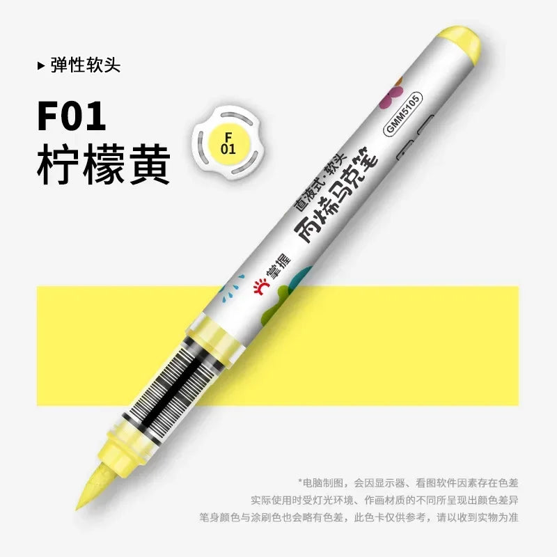 Buy The Best By Artsulli - Art is Long Life Short - 1 PC 36 Colors Marker Acrylic Graffiti Waterproof Sketch Oily Alcohol Based Pens