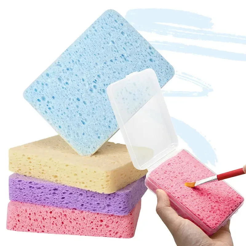 Buy The Best By Artsulli - Art is Long Life Short - 1 Pc Box Watercolor Painting Sponge Super Absorbent Supplies Brush Cleaning - 2026