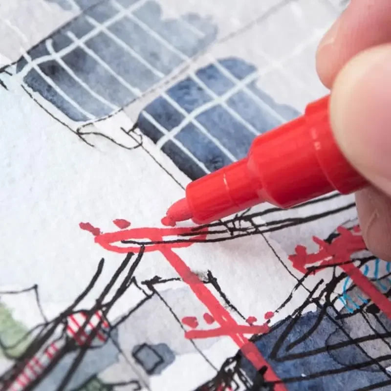 Buy The Best By Artsulli - Art is Long Life Short - 1 PC Japan Uni Posca Paint Marker Pen,PC-3M 0.9-1.3mm Acrylic Pen For CD Metal Glass