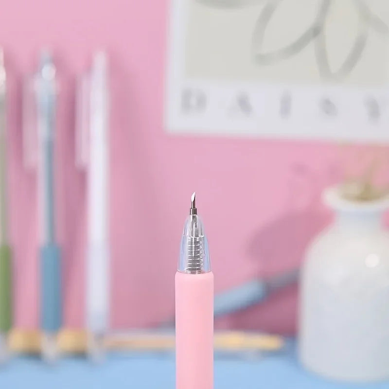 Buy The Best By Artsulli - Art is Long Life Short - 1 pc Kawaii Utility Knife Pen Cut Stickers Scrapbooking Cutting Tool Express Box School