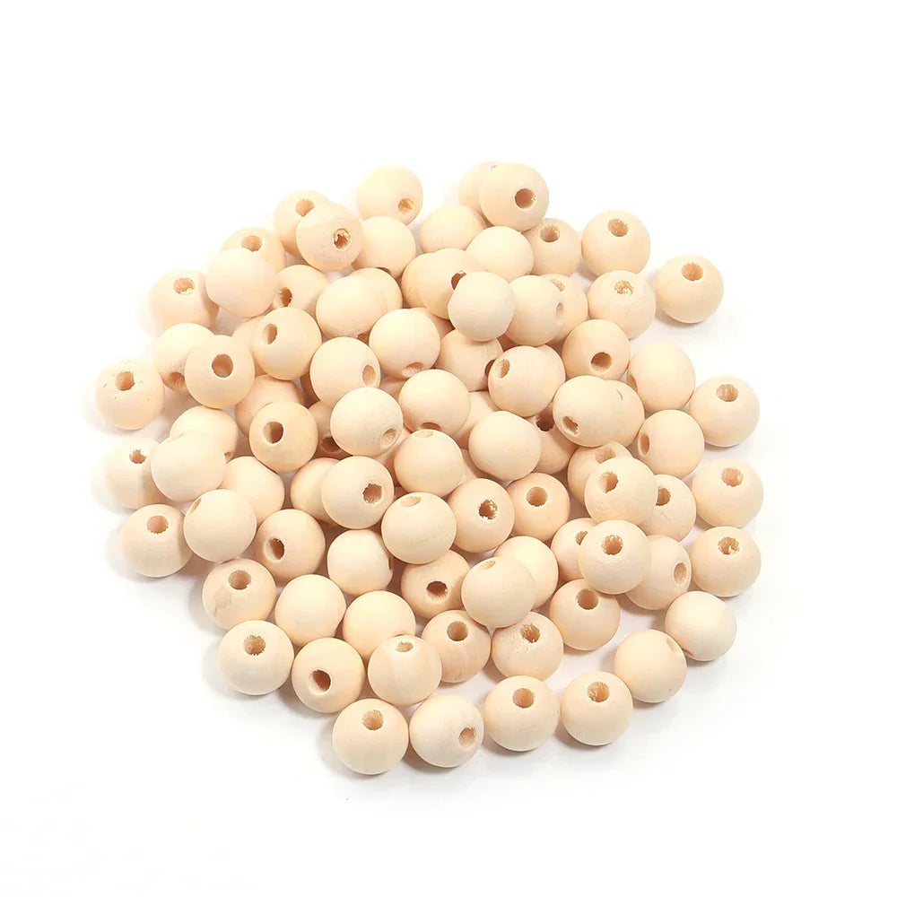 Buy The Best By Artsulli - Art is Long Life Short - 10-100pcs 6-30mm Natural Wood Beads Round Unfinished Wooden Balls for DIY Crafts Kids